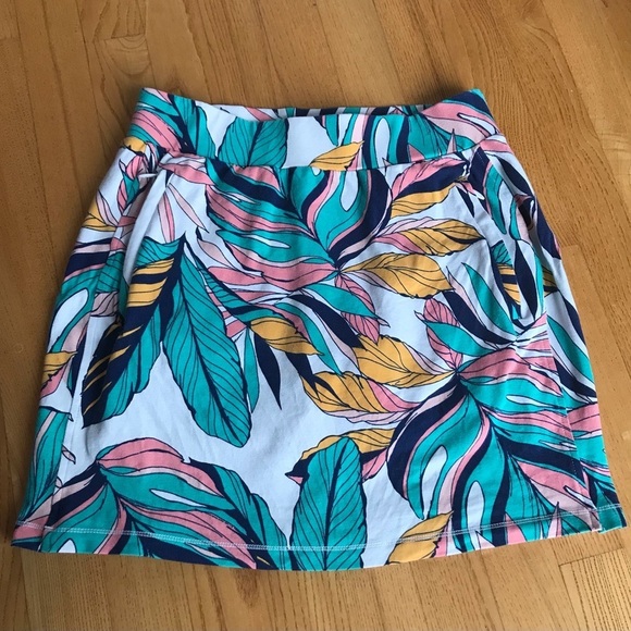 Talbots Everyday Stretch Skort Tropical Fronds T by Talbots womens sz P XS golf - Picture 1 of 11